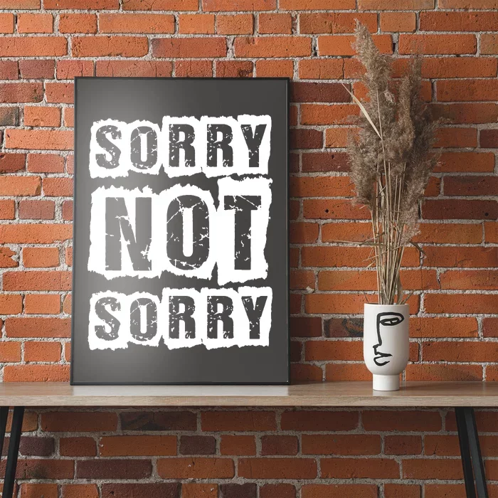 Sorry Not Sorry Poster