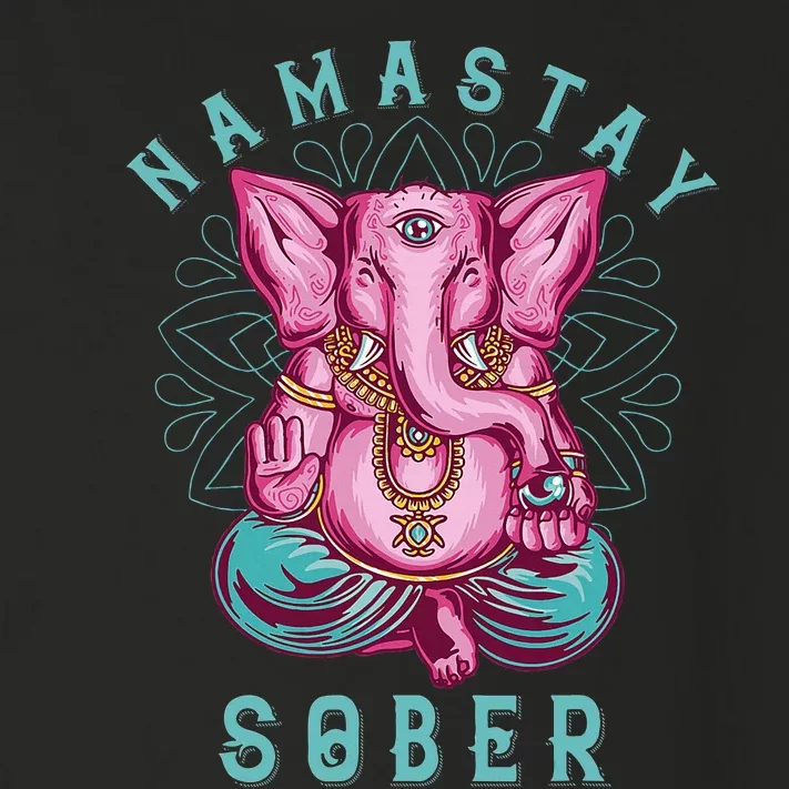 Sobriety Namastay Sober Elephant 12 Step Recovery Buddha Toddler Long Sleeve Shirt