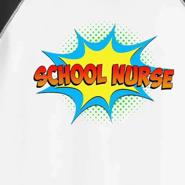 School Nurse Superhero Comics Cool International Nurses Day Toddler Fine Jersey T-Shirt