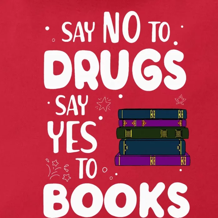 Say No To Say Yes To Books  Red Ribbon Week Zip Tote Bag