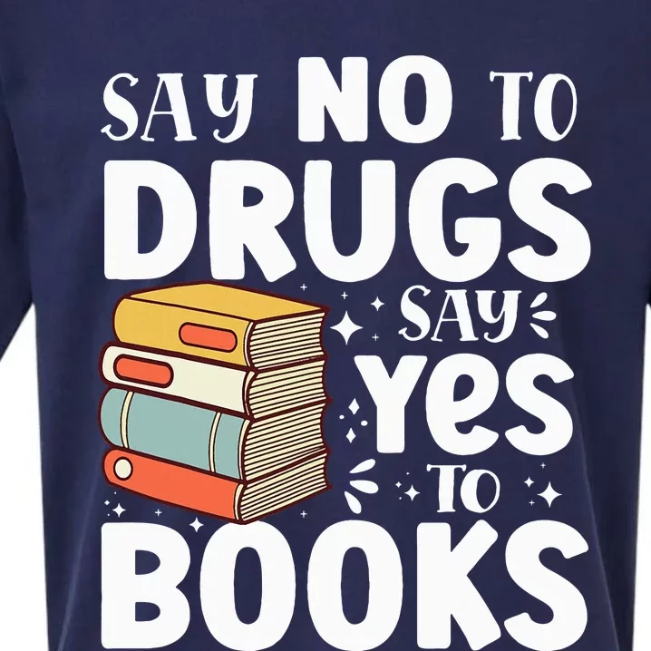 Say No To Drugs Say Yes To Books Anti drug Red Ribbon Week Sueded Cloud Jersey T-Shirt