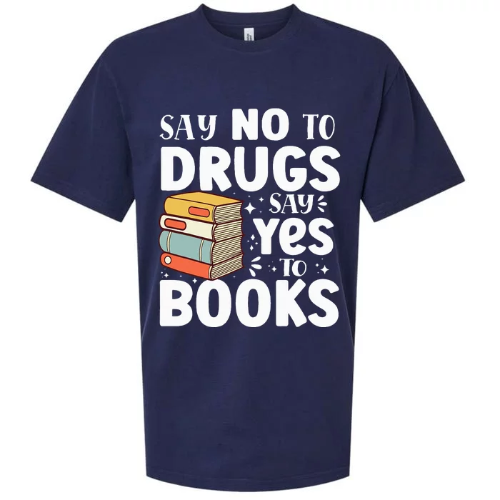 Say No To Drugs Say Yes To Books Anti drug Red Ribbon Week Sueded Cloud Jersey T-Shirt