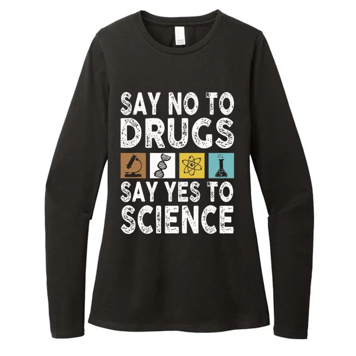 Say No To Drugs Say Yes To Science Antidrug Red Ribbon Week Womens CVC Long Sleeve Shirt