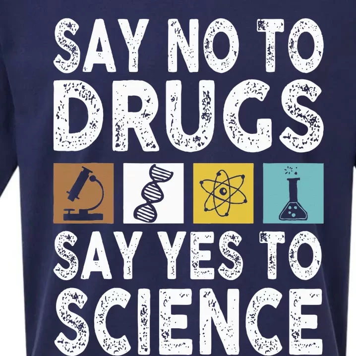 Say No To Drugs Say Yes To Science Antidrug Red Ribbon Week Sueded Cloud Jersey T-Shirt