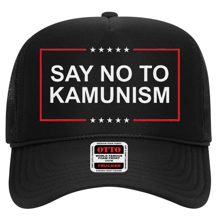 Say No To Kamunism High Crown Mesh Trucker Hat