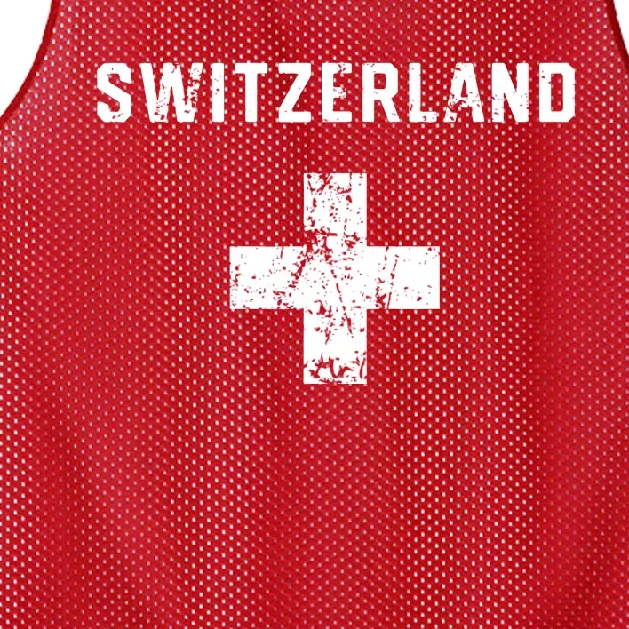 Switzerland National Team Swiss Jersey Retro Vintage Mesh Reversible Basketball Jersey Tank