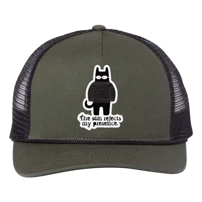 Shadowthorn Nightcatto The Sun Rejects My Presence. Retro Rope Trucker Hat Cap