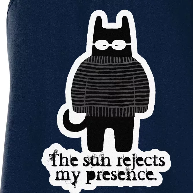 Shadowthorn Nightcatto The Sun Rejects My Presence. Women's Racerback Tank