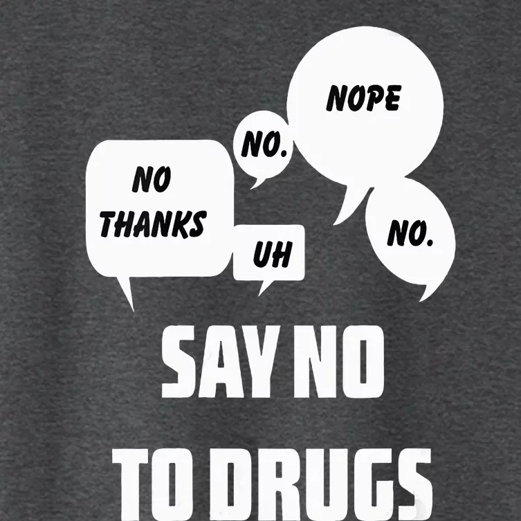 Say No To Drugs Support Red Ribbon Awareness Week Women's Crop Top Tee