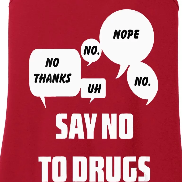 Say No To Drugs Support Red Ribbon Awareness Week Ladies Essential Tank