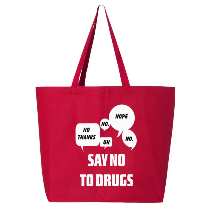 Say No To Drugs Support Red Ribbon Awareness Week 25L Jumbo Tote