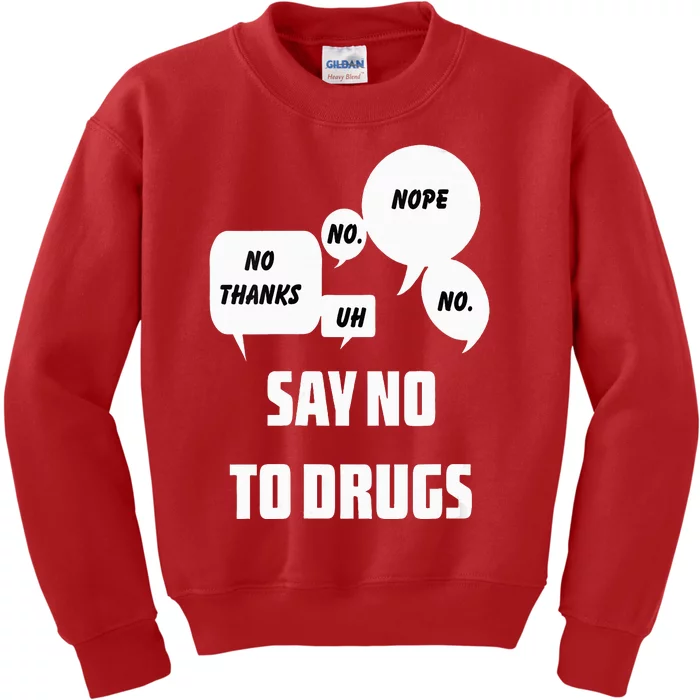 Say No To Drugs Support Red Ribbon Awareness Week Kids Sweatshirt