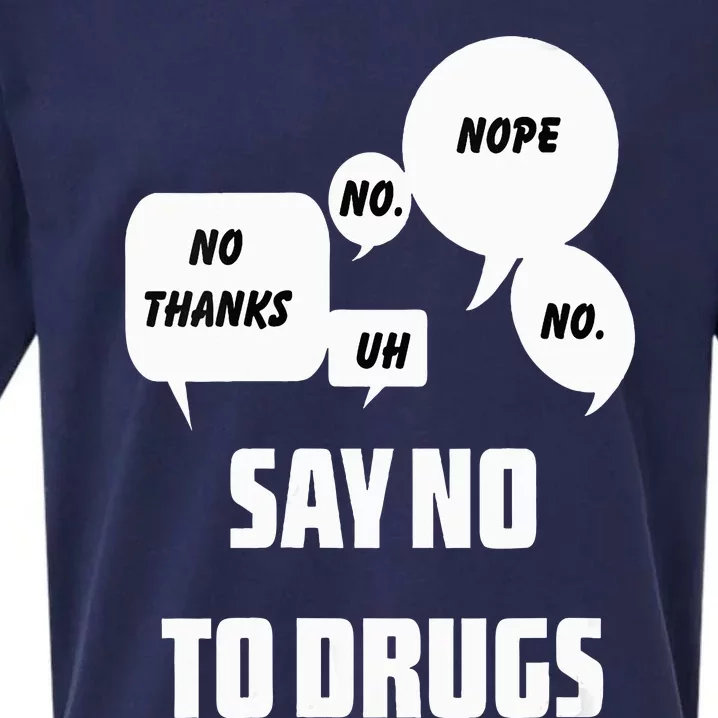 Say No To Drugs Support Red Ribbon Awareness Week Sueded Cloud Jersey T-Shirt