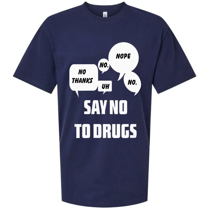 Say No To Drugs Support Red Ribbon Awareness Week Sueded Cloud Jersey T-Shirt