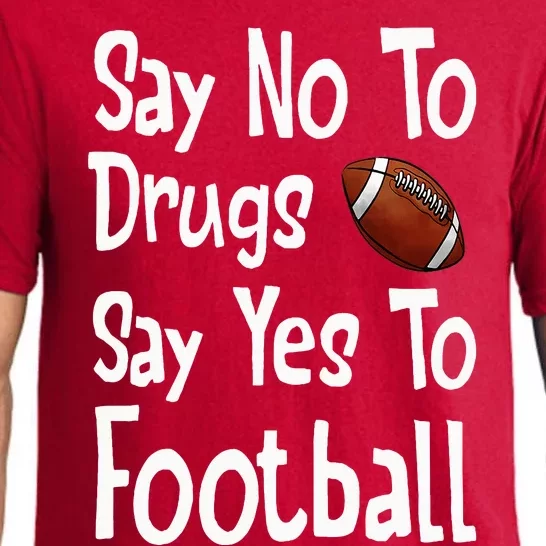 Say No To Drugs Say Yes To Football Red Ribbon Week Pajama Set