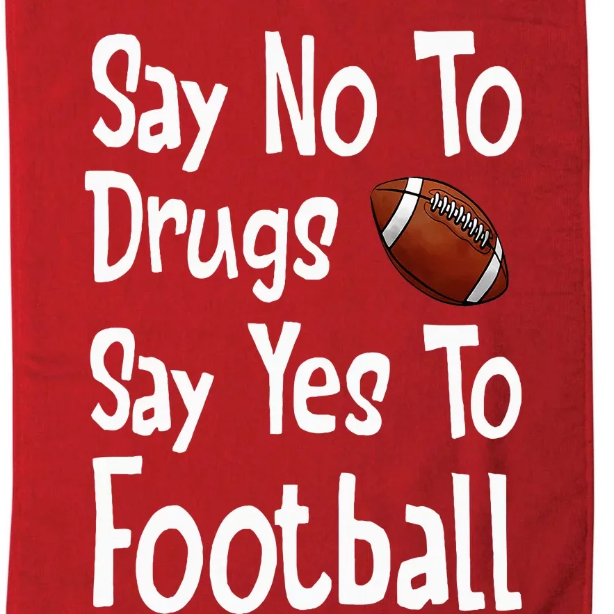 Say No To Drugs Say Yes To Football Red Ribbon Week Platinum Collection Golf Towel