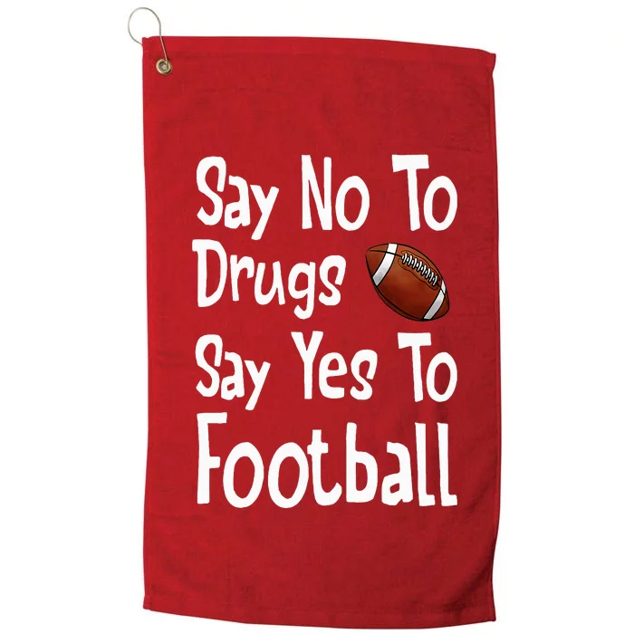 Say No To Drugs Say Yes To Football Red Ribbon Week Platinum Collection Golf Towel