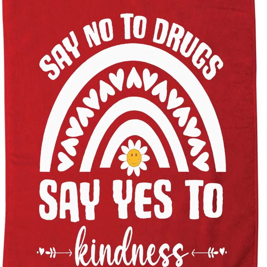 Say No To Drugs Red Ribbon Week Platinum Collection Golf Towel