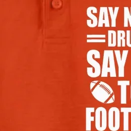 Say No To Yes To Football Red Ribbon Week Awareness Dry Zone Grid Performance Polo