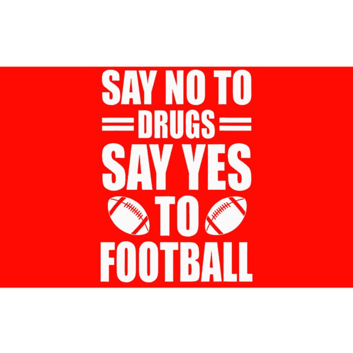 Say No To Yes To Football Red Ribbon Week Awareness Bumper Sticker