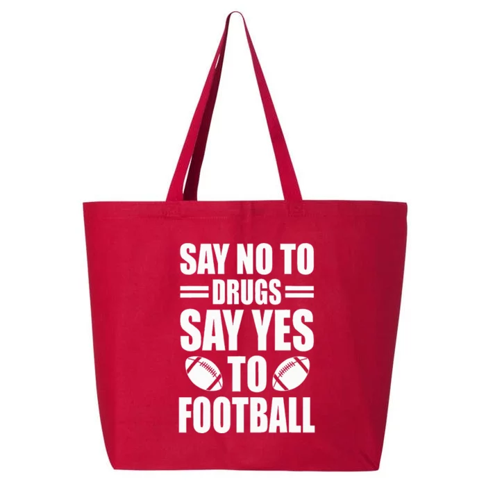 Say No To Yes To Football Red Ribbon Week Awareness 25L Jumbo Tote