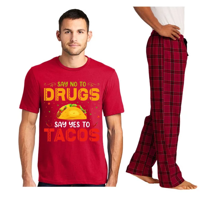 Say No To Drugs Say Yes To Tacos Red Ribbon Week Pajama Set