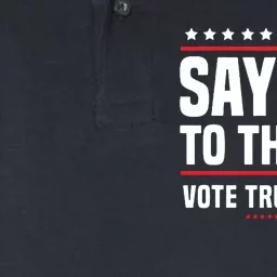 Say No To The Hoe Vote Trump 2024 Softstyle Adult Sport Polo