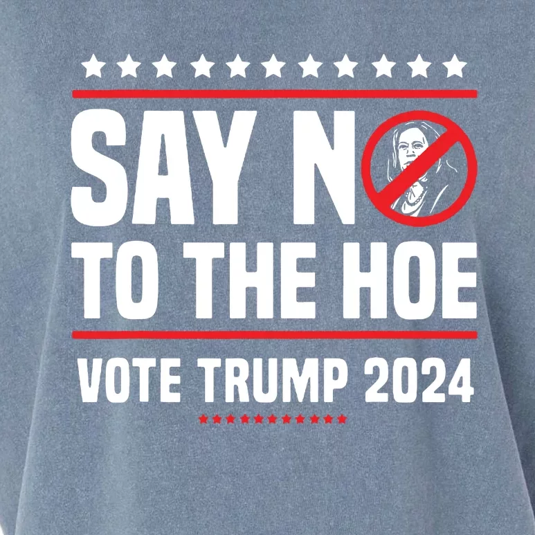 Say No To The Hoe Vote Trump 2024 Garment-Dyed Women's Muscle Tee