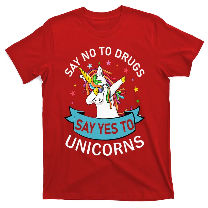 Say No To Drugs Say Yes To Unicorn Red Ribbon Week T-Shirt