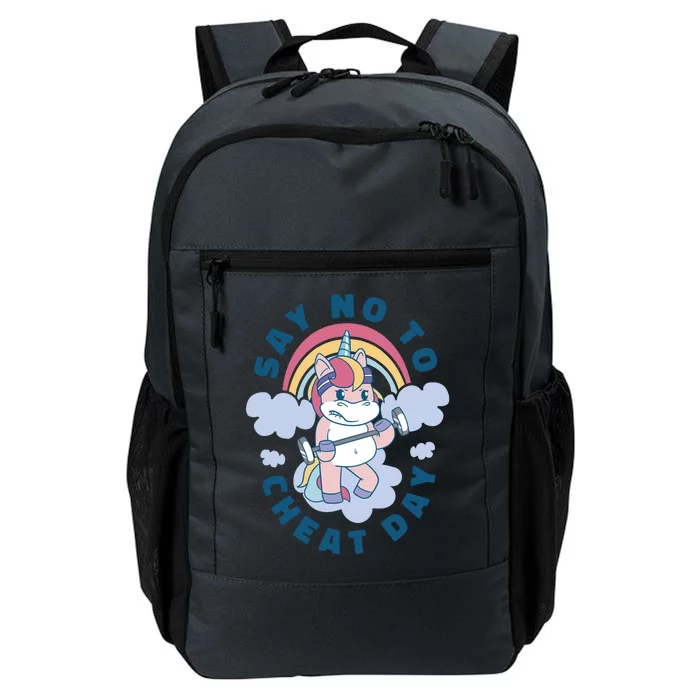 Say No To Cheat Day Unicorn Gym Daily Commute Backpack