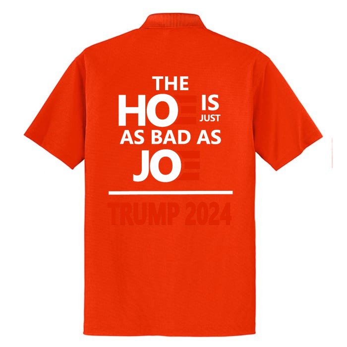 Say No To The Ho! The Ho Is Just As Bad As Joe Front & Back Dry Zone Grid Performance Polo