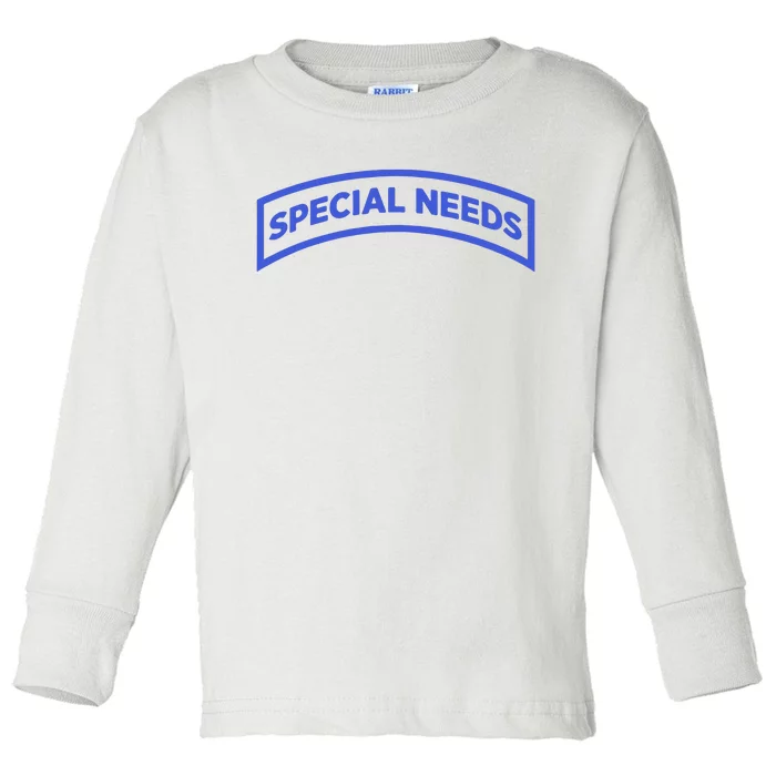 Special Needs Tab Toddler Long Sleeve Shirt