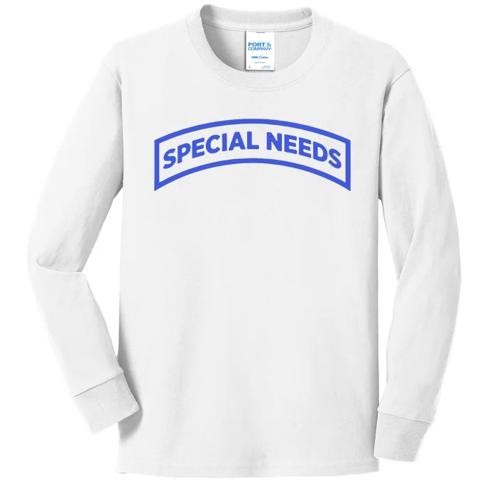 Special Needs Tab Kids Long Sleeve Shirt