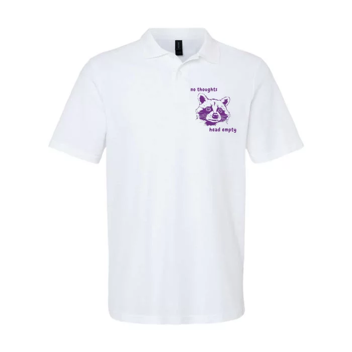 Slippywild No Thoughts Head Empty Softstyle Adult Sport Polo