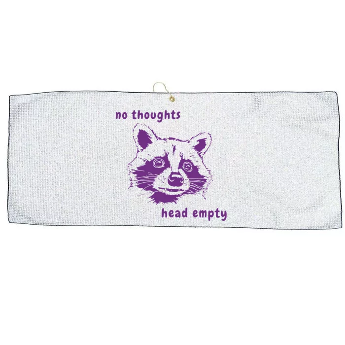 Slippywild No Thoughts Head Empty Large Microfiber Waffle Golf Towel