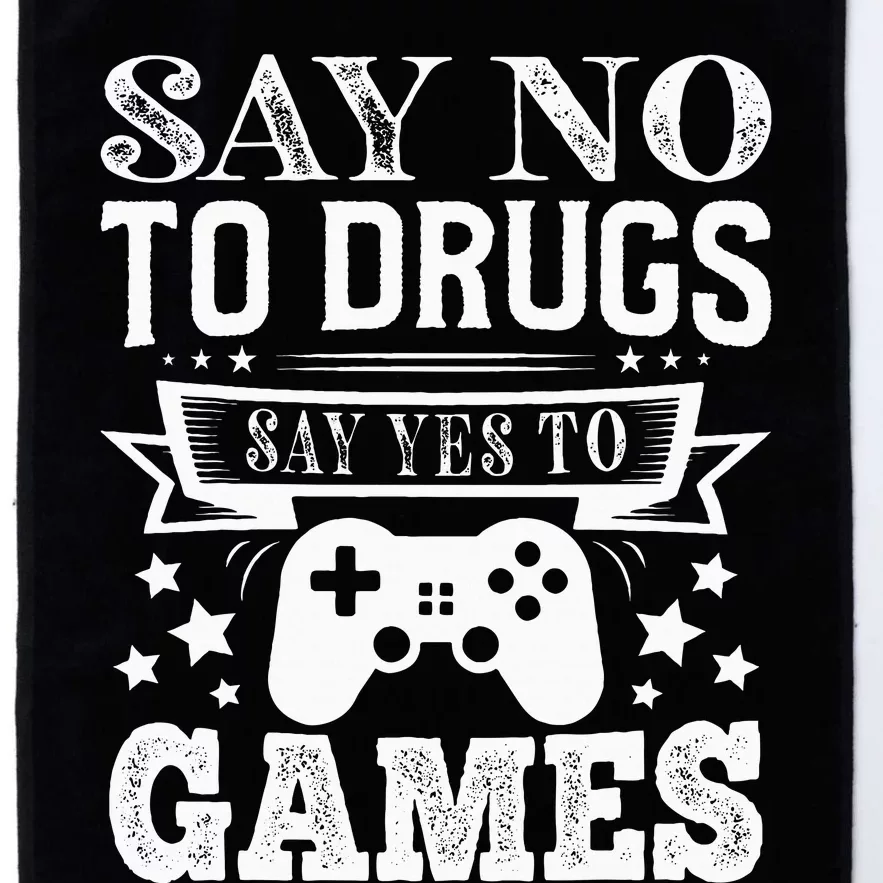 Say No To Drugs Say Yes To Games Red Ribbon Week Platinum Collection Golf Towel