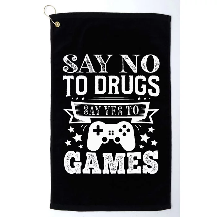 Say No To Drugs Say Yes To Games Red Ribbon Week Platinum Collection Golf Towel