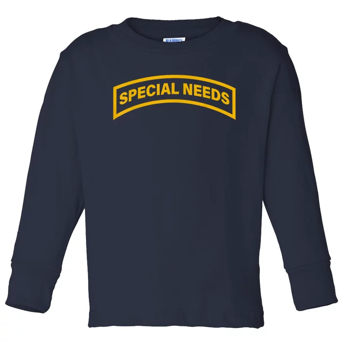 Special Needs Tab Toddler Long Sleeve Shirt