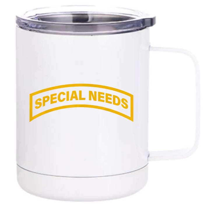 Special Needs Tab Front & Back 12oz Stainless Steel Tumbler Cup