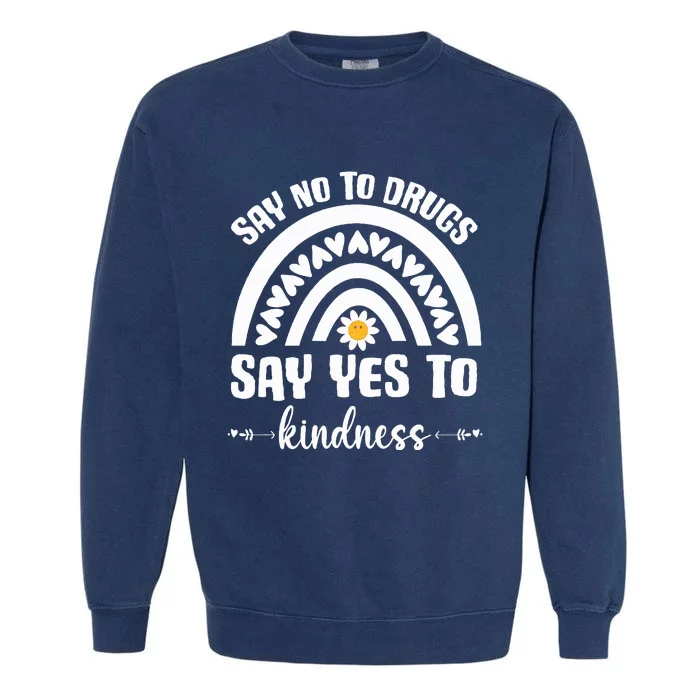 Say No To Drugs Red Ribbon Week Garment-Dyed Sweatshirt