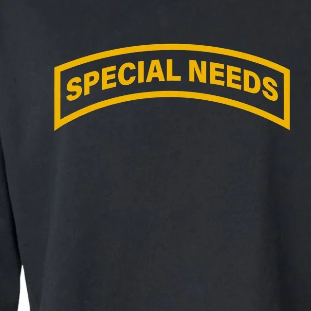 Special Needs Tab Cropped Pullover Crew