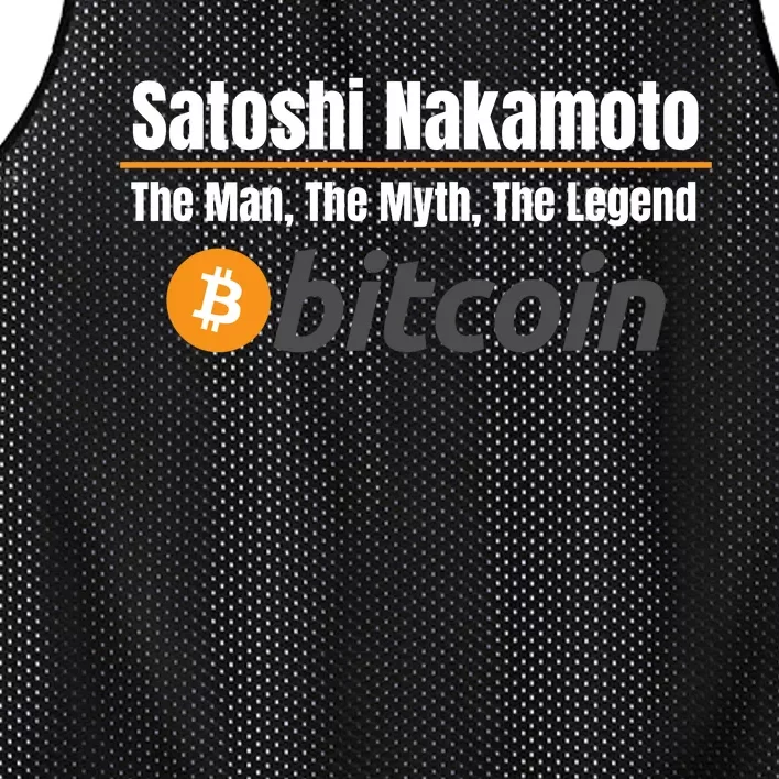 Satoshi Nakamoto, The Man The Myth The Legend, Bitcoin, Crypto Mesh Reversible Basketball Jersey Tank