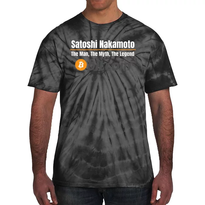 Satoshi Nakamoto, The Man The Myth The Legend, Bitcoin, Crypto Tie-Dye T-Shirt