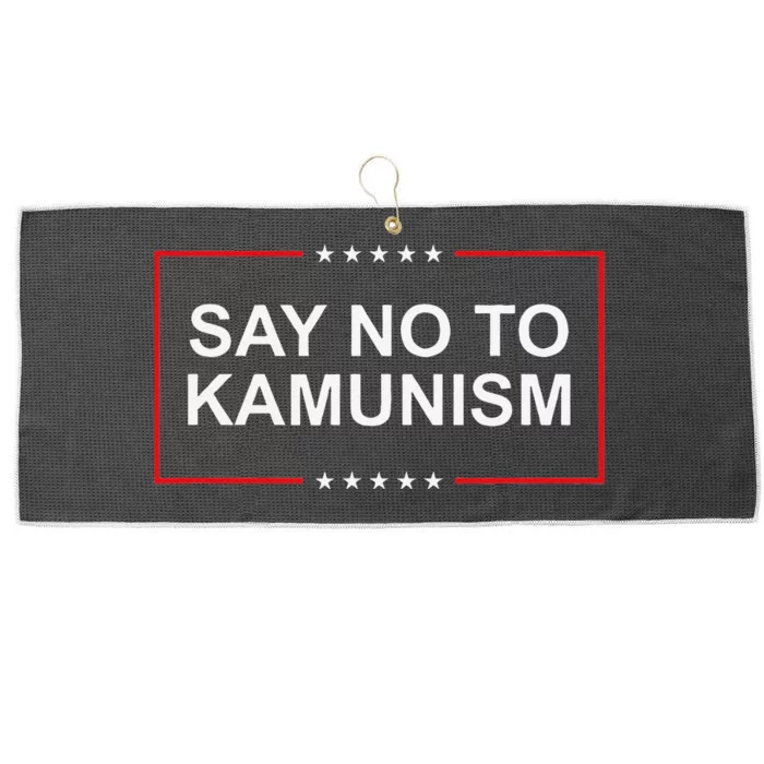 Say No To Kamunism Gift Large Microfiber Waffle Golf Towel