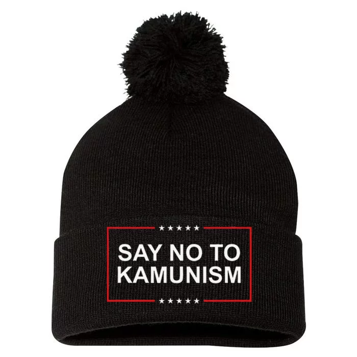 Say No To Kamunism Gift Pom Pom 12in Knit Beanie