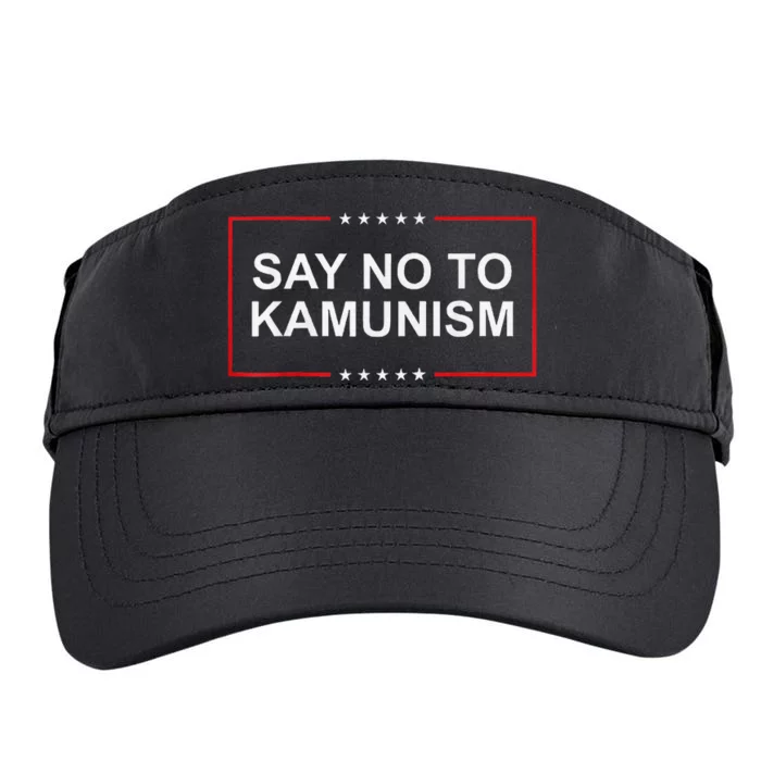 Say No To Kamunism 2024 Elections Trump President Republican Adult Drive Performance Visor