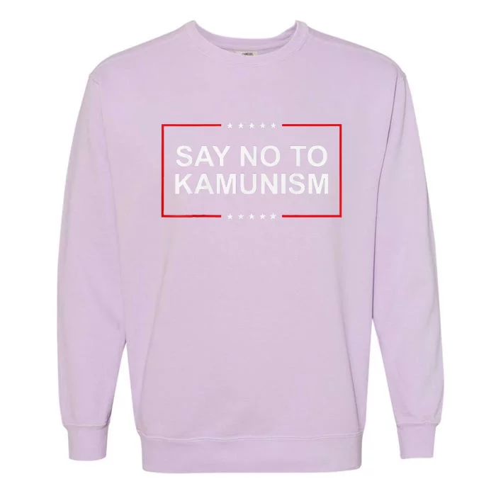 Say No To Kamunism 2024 Elections Trump President Republican Garment-Dyed Sweatshirt