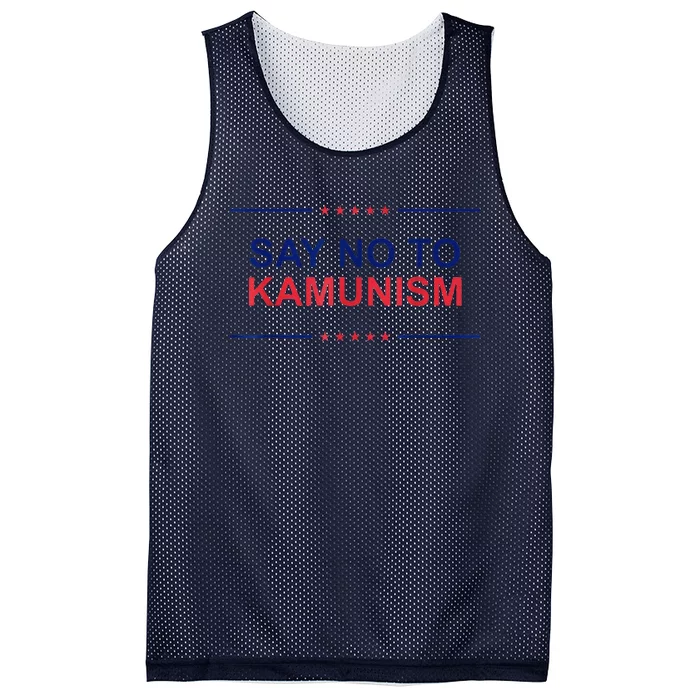 Say No To Kamunism 2024 Elections Trump President Republican Mesh Reversible Basketball Jersey Tank