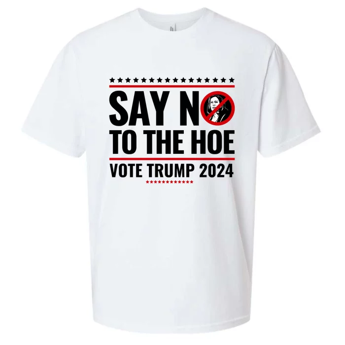 Say No To The Hoe Vote Trump 2024 Sueded Cloud Jersey T-Shirt