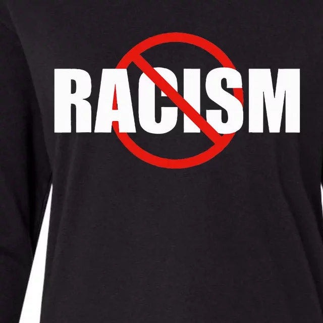 Say No To Racism Antiracism Symbol Gift For Antiracist Womens Cotton Relaxed Long Sleeve T-Shirt